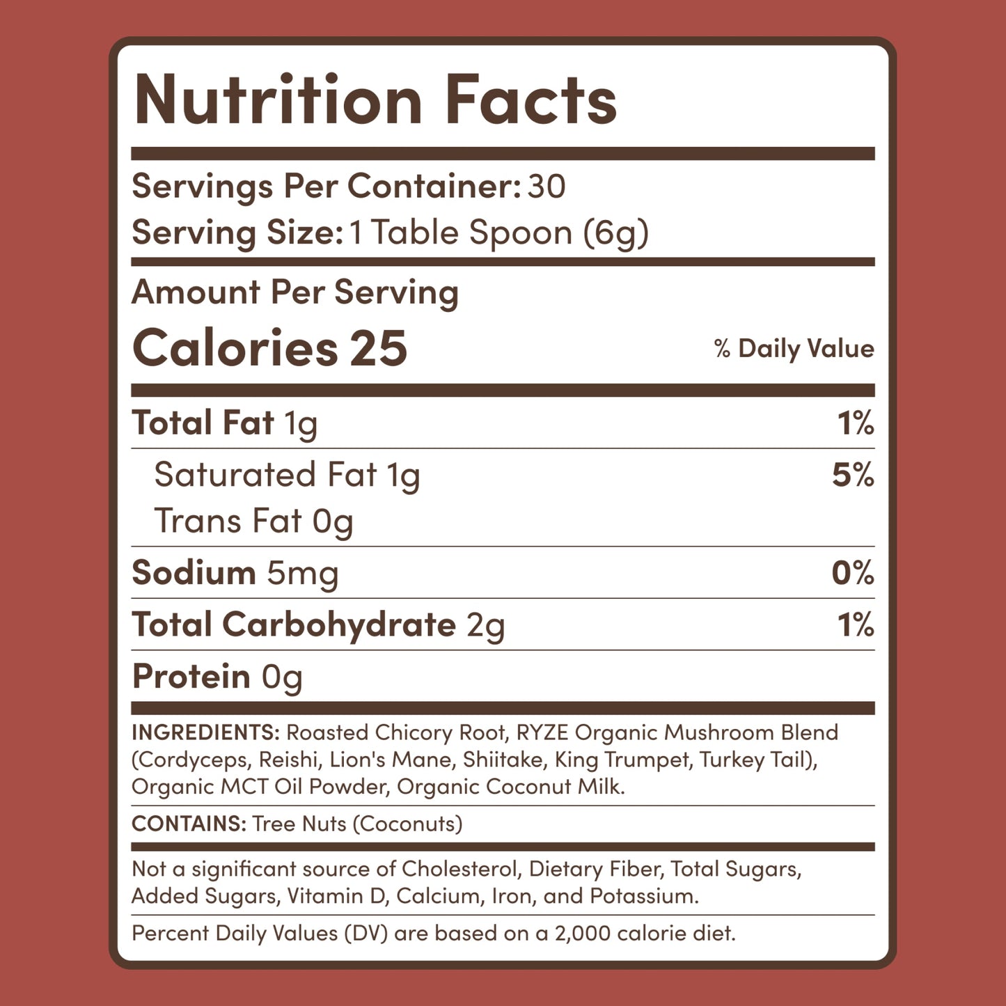 Mushroom Chicory (1 Pack - 30 Servings)