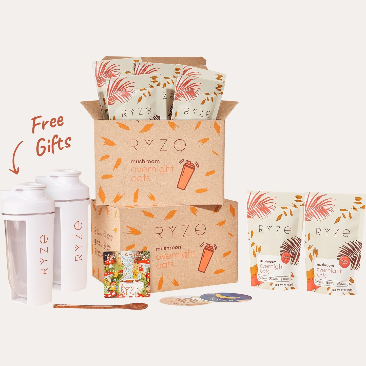 Mushroom Overnight Oats Pack (28 Servings)