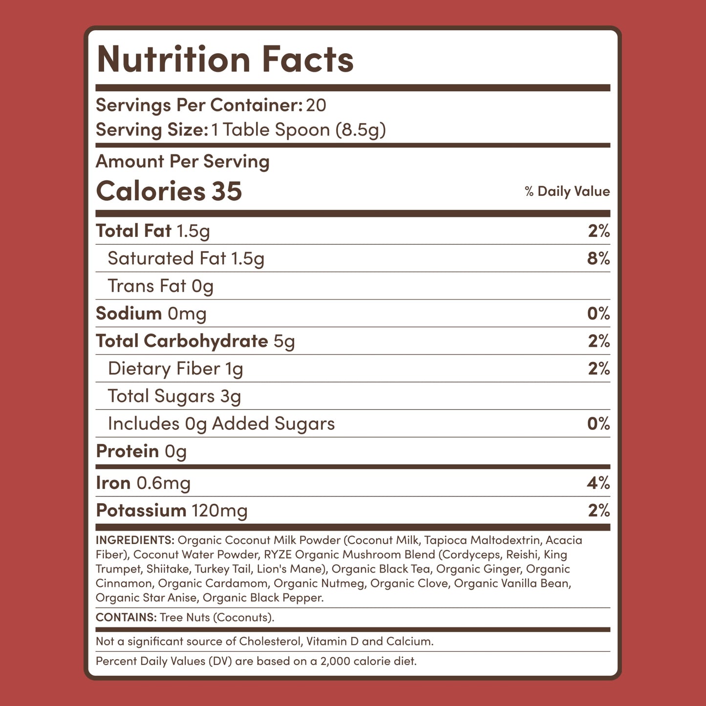 Mushroom Chai (20 Servings)