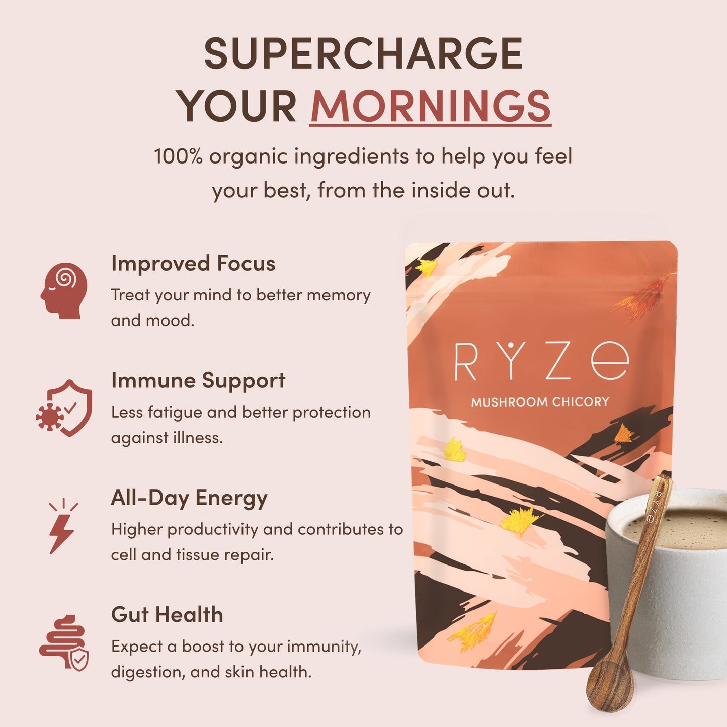 Mushroom Chicory (1 Pack - 30 Servings)