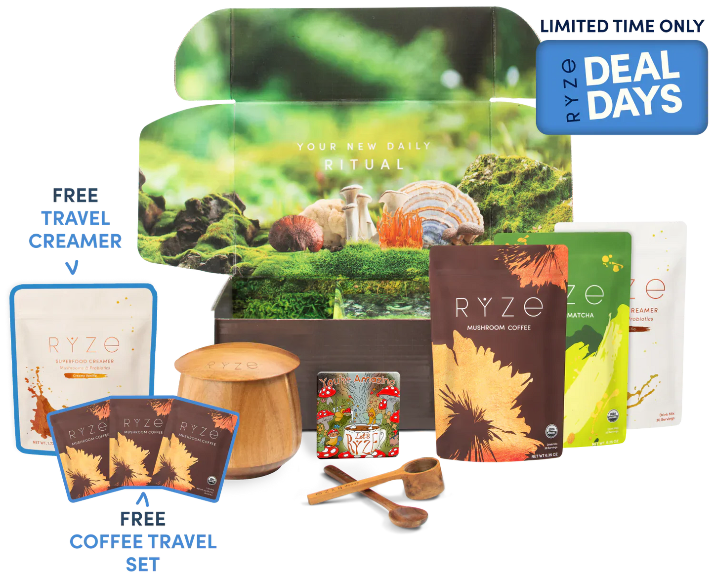 RYZE Ritual Set (Matcha + Coffee)