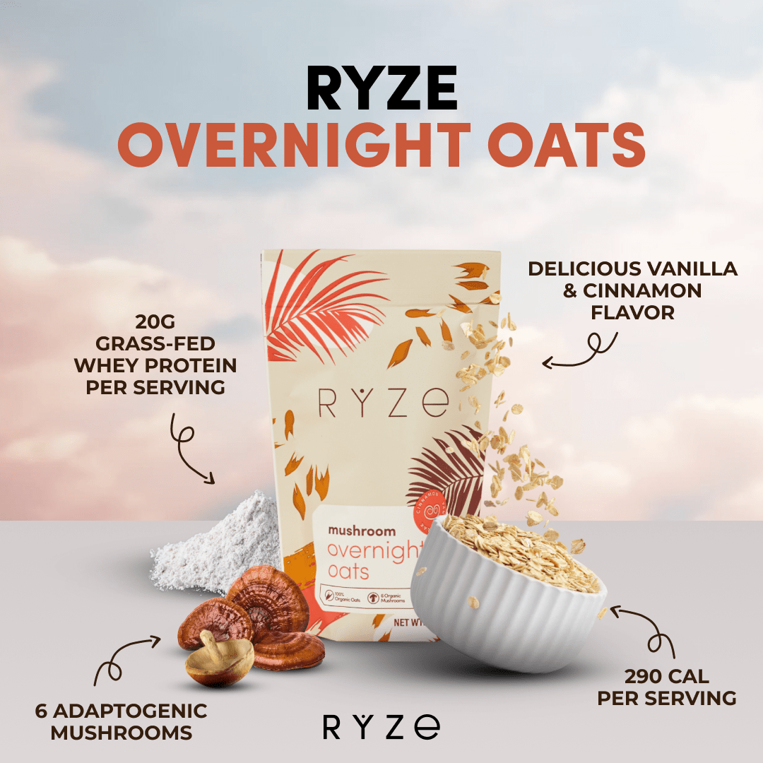 Morning Ritual (Mushroom Overnight Oats + Mushroom Coffee)