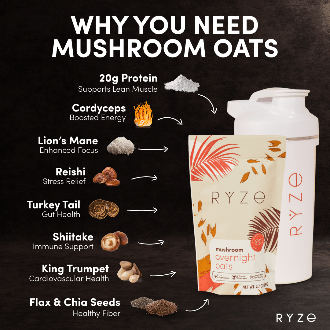Mushroom Overnight Oats Pack (28 Servings)