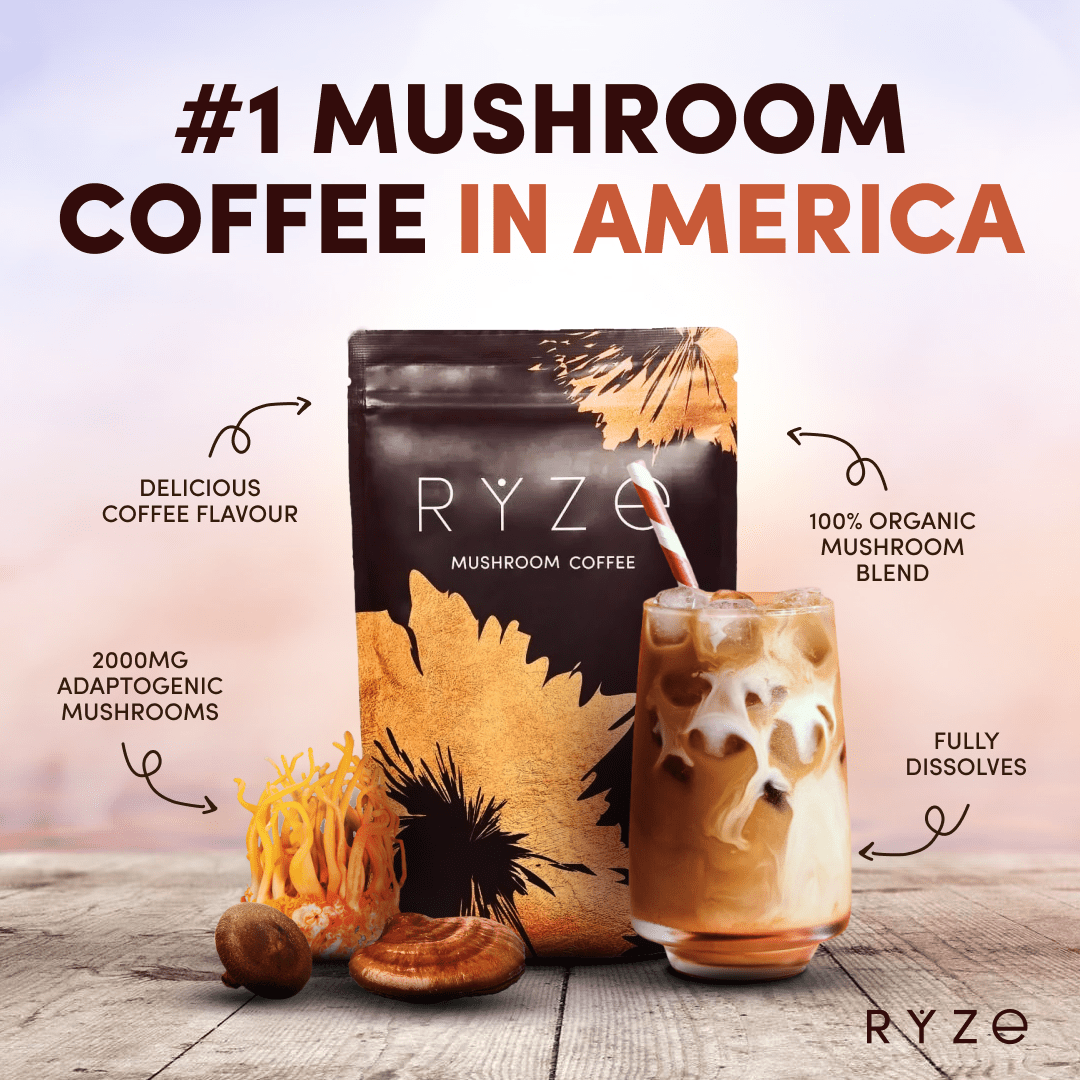 RYZE Day + Night Bundle (Mushroom Coffee + Mushroom Cocoa)